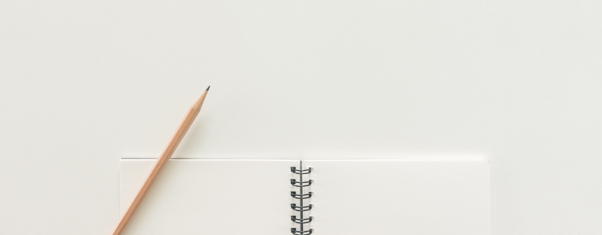 Pencil and notebook